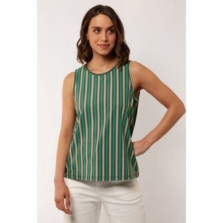 G-maxx Lourdes Top Cappuccino/Bird'S Egg Green