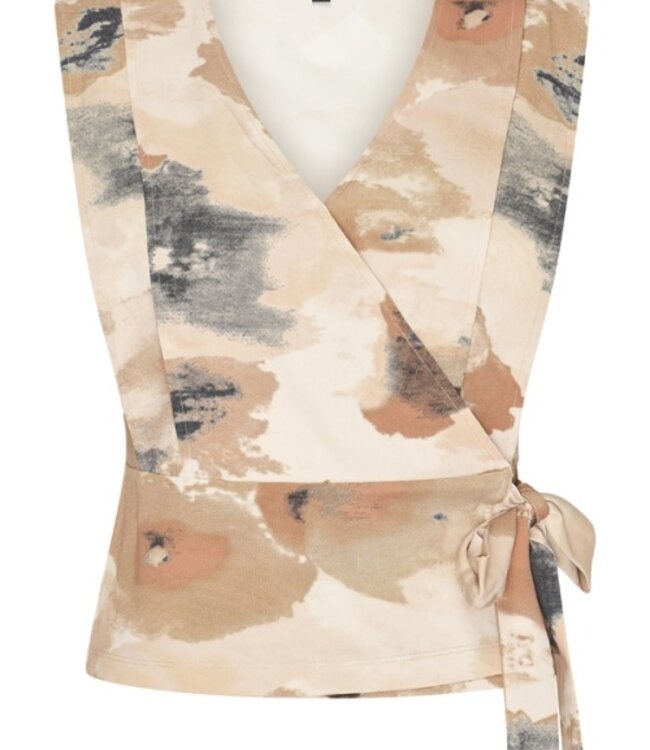 MI PIACE Travel Top Monet Print 2508 Beige