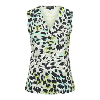 MI PIACE Travel Top Mouwloos Camouflage Print 2425 Lilypad Faded
