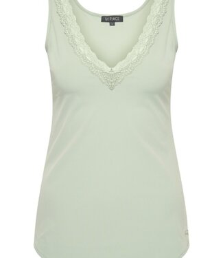MI PIACE Top met Kant Uni 2129 Lilypad