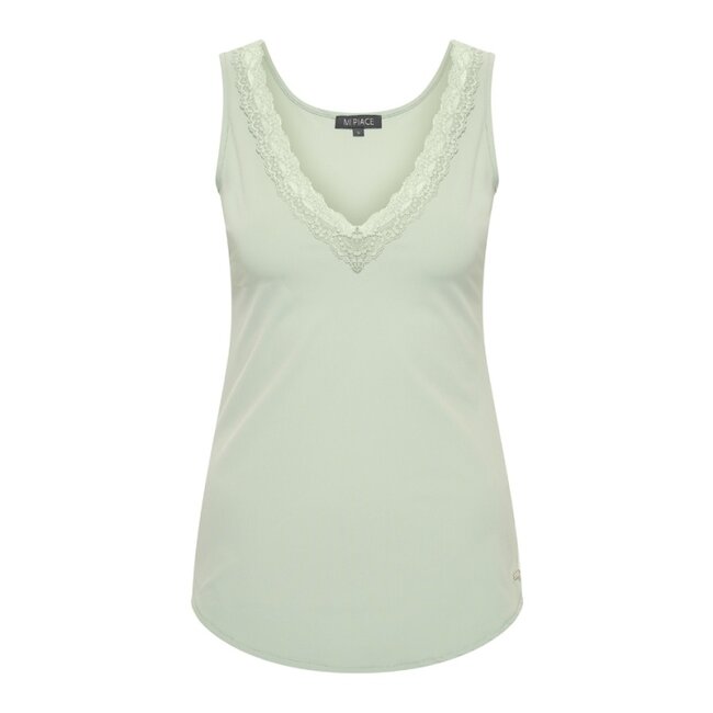 MI PIACE Top met Kant Uni 2129 Lilypad