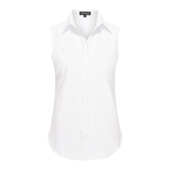 MI PIACE Travel  Blouse Mouwloos Uni 2299 White