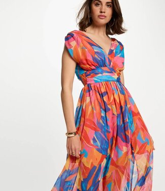 Morgan Printed Maxi Straight Dress 251-Rupil  Multicolor