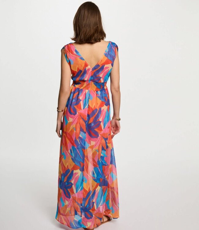 Morgan Printed Maxi Straight Dress 251-Rupil  Multicolor
