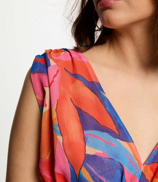 Morgan Printed Maxi Straight Dress 251-Rupil  Multicolor