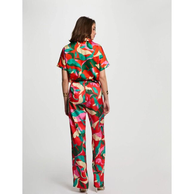 Morgan Printed Straight Trousers 251-Prou Multicolor