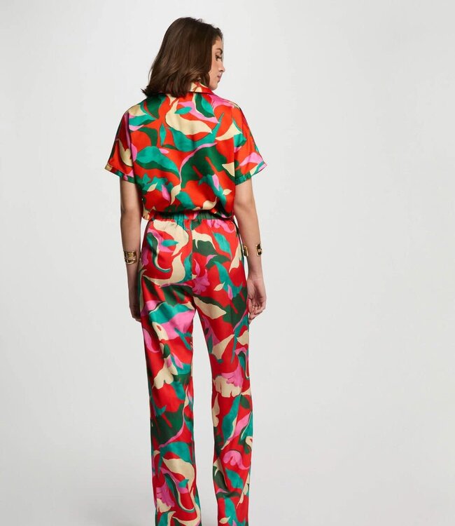 Morgan Printed Straight Trousers 251-Prou Multicolor