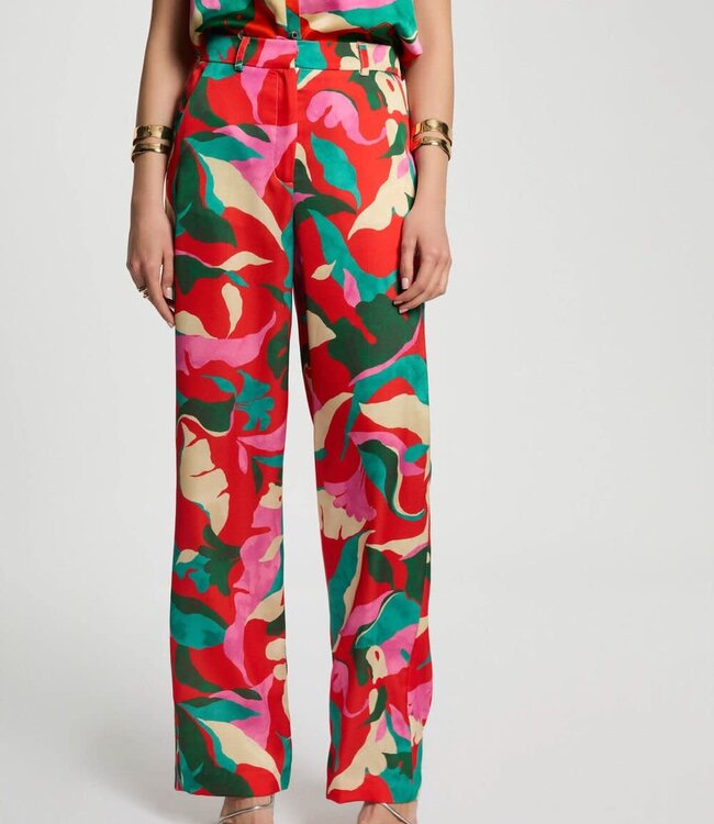 Morgan Printed Straight Trousers 251-Prou Multicolor