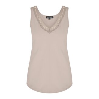 MI PIACE Travel Top Kant Uni Taup 2129