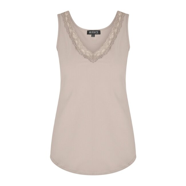 MI PIACE Travel Top Kant Uni Taup 2129