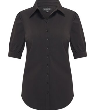 MI PIACE Travel Blouse Korte mouwen Uni Black 2270