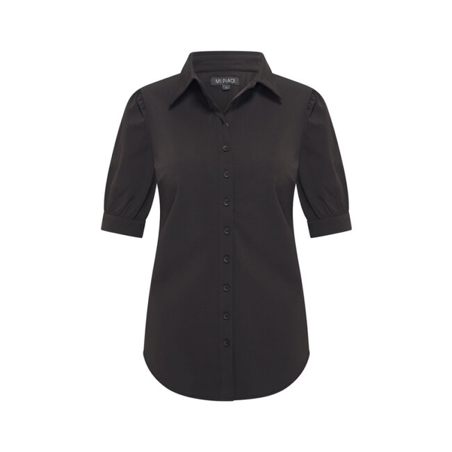 MI PIACE Travel Blouse Korte mouwen Uni Black 2270
