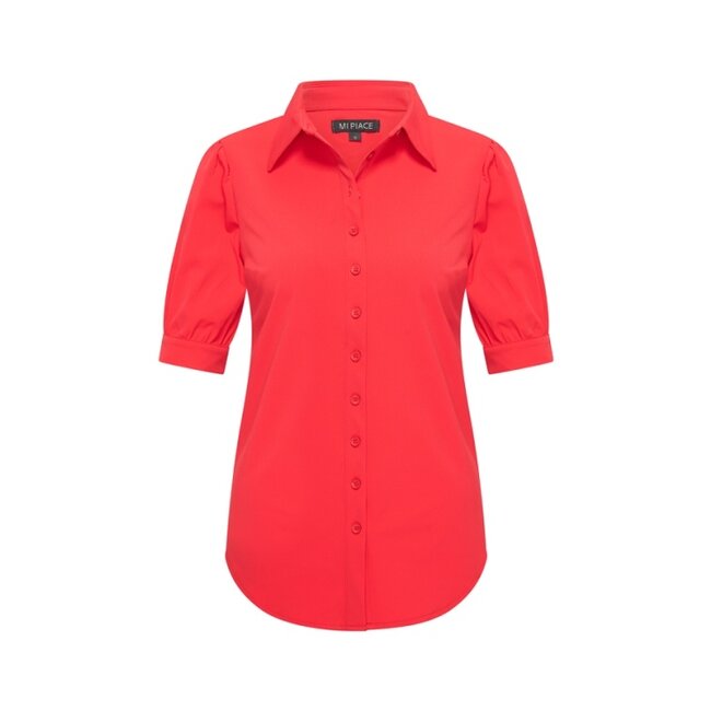 MI PIACE Travelstof Blouse Korte mouwen 2270 Red