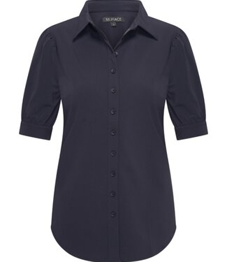 MI PIACE Travelstof Blouse Korte mouwen 2270 Dark Blue