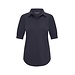 MI PIACE Travelstof Blouse Korte mouwen 2270 Dark Blue