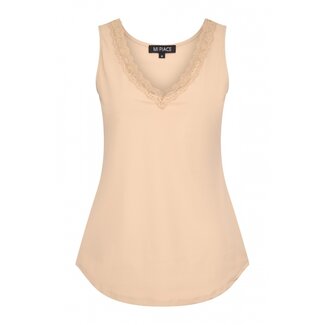 MI PIACE Travel Top Kant Uni Sand 2129