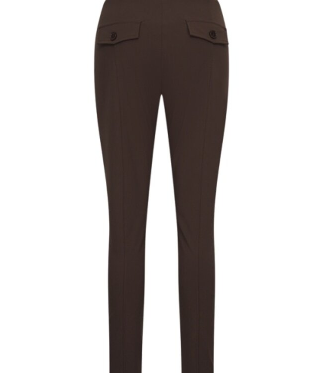 MI PIACE Travel Broek Uni 2060 Dark Brown