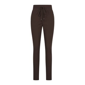MI PIACE Travel Broek Uni 2060 Dark Brown