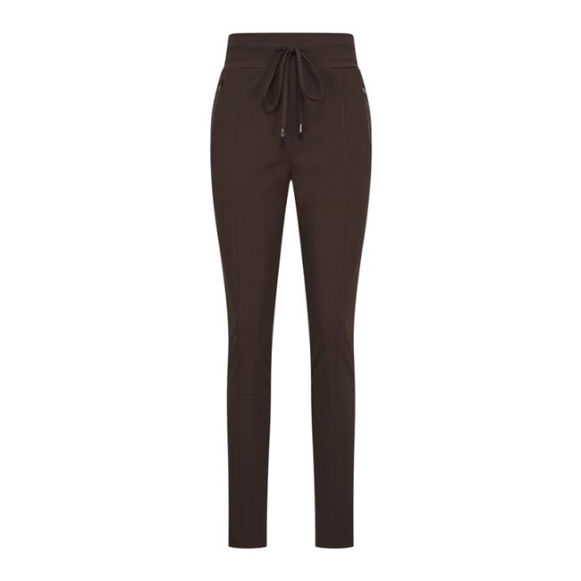 MI PIACE Travel Broek Uni 2060 Dark Brown