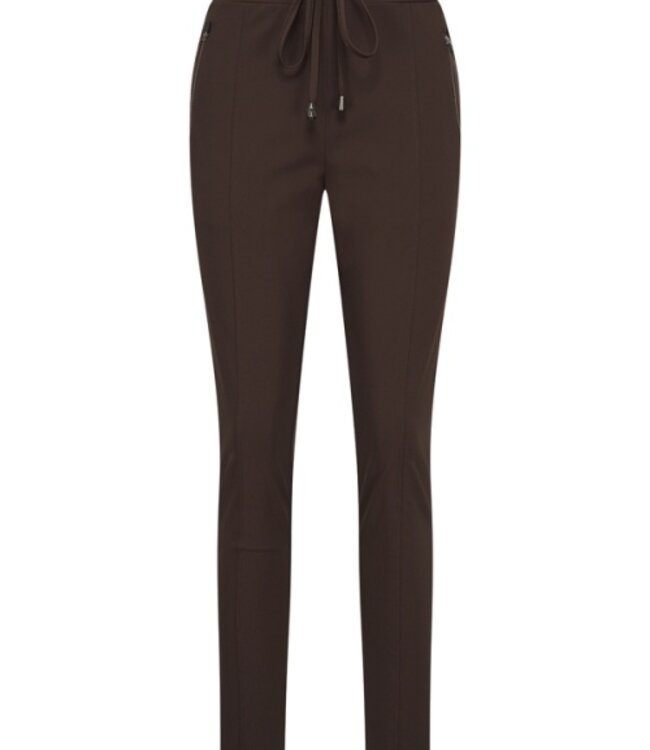 MI PIACE Travel Broek Uni 2060 Dark Brown