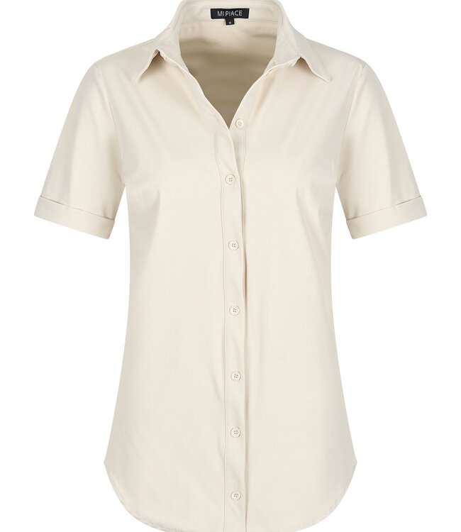 MI PIACE Travel Blouse Korte Mouwen Uni 2031 Kit