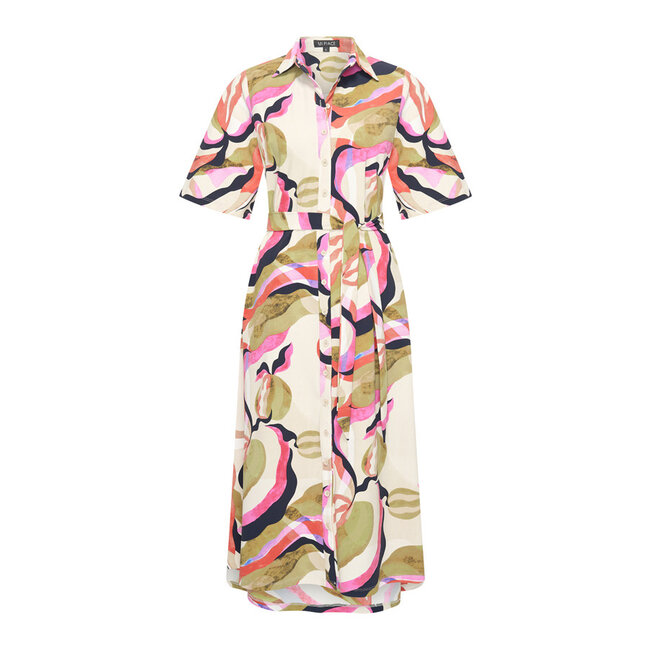 MI PIACE Travel Jurk Picasso Print 2614 Multicolour