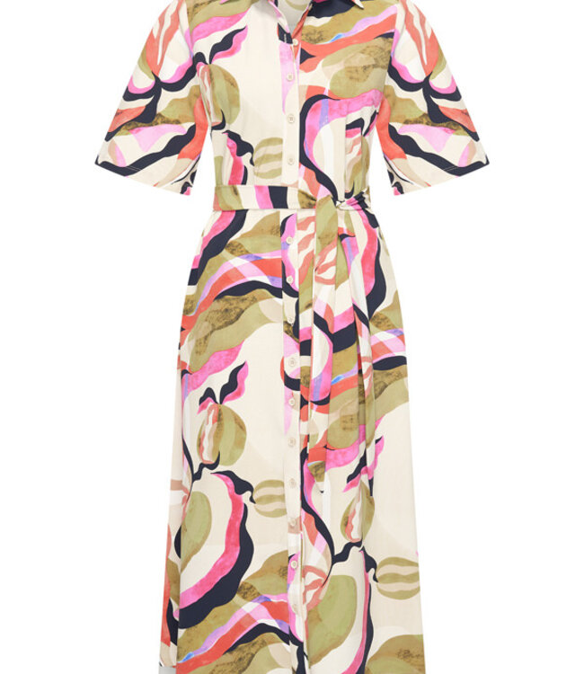 MI PIACE Travel Jurk Picasso Print 2614 Multicolour