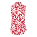 MI PIACE Travel Blouse Mouwloos Flower Print 2299 Red/Off White