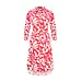 MI PIACE Travel Jurk Flower Print 2092 Red/Off White