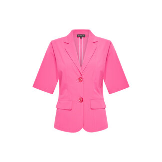 MI PIACE Travel Blazer uni Korte Mouwen 2622 Fuchsia