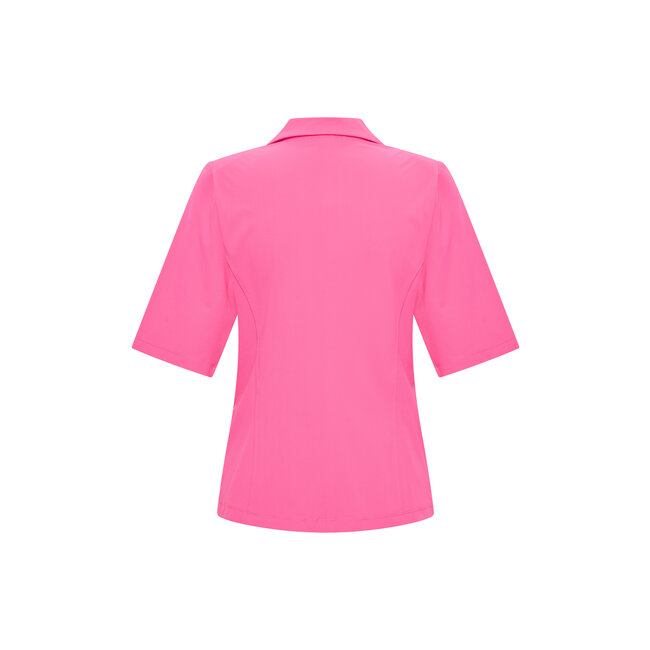 MI PIACE Travel Blazer uni Korte Mouwen 2622 Fuchsia