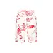 MI PIACE Travel Shorts Flower Print 2423 Off White Red