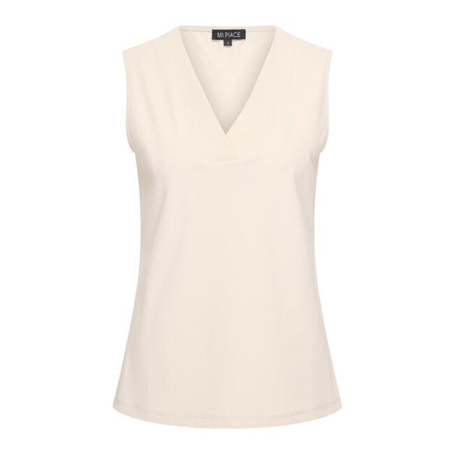 MI PIACE Travel Top Mouwloos Uni 2425 Beige