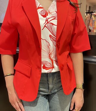 MI PIACE Travel Blazer Korte Mouwen Uni 2622  Red