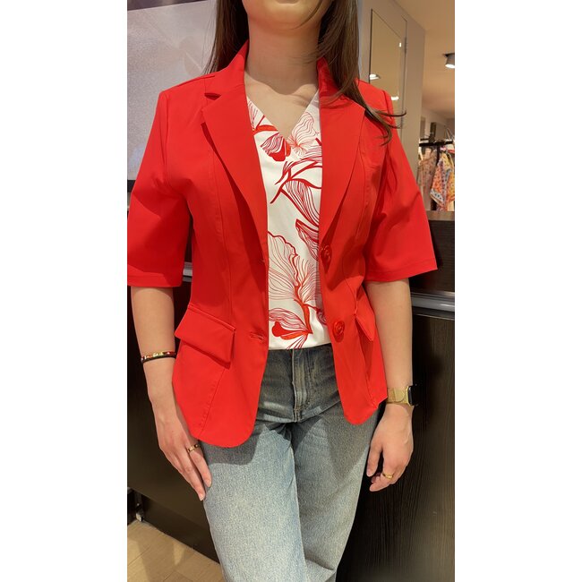 MI PIACE Travel Blazer Korte Mouwen Uni 2622  Red