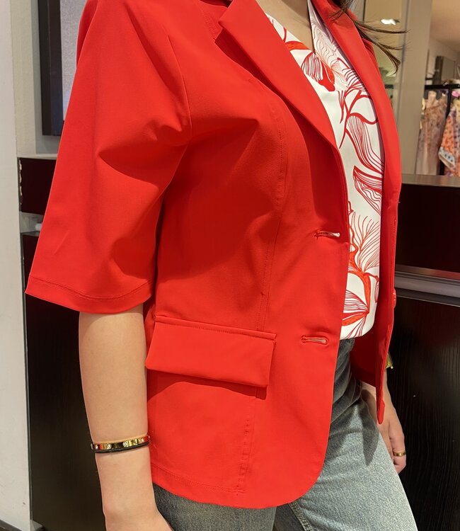 MI PIACE Travel Blazer Korte Mouwen Uni 2622  Red