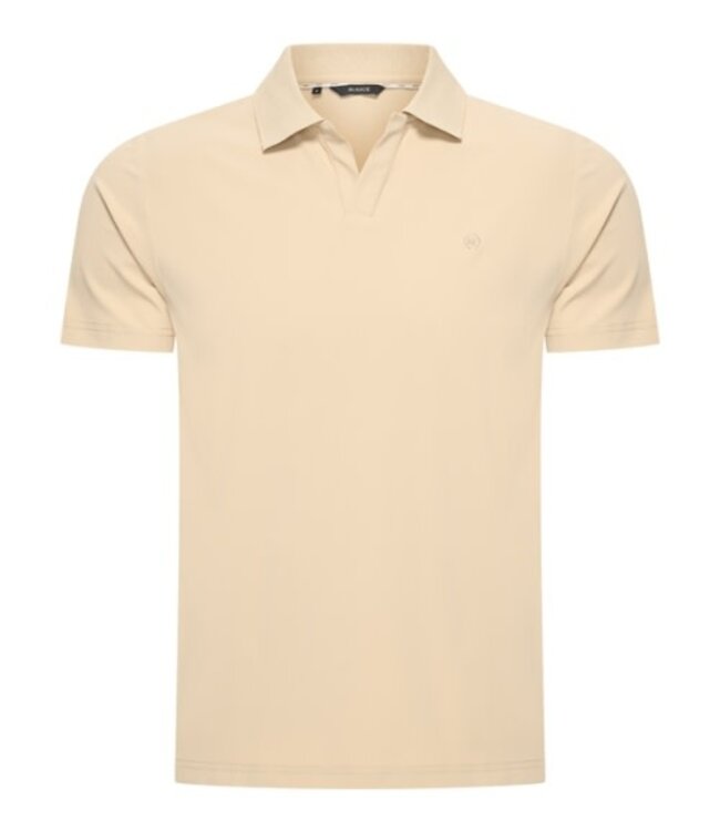 MI PIACE Travel Men V Neck Polo Shirt 2032 Sand