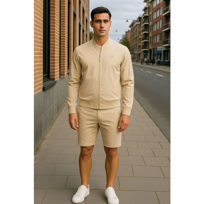 MI PIACE Travel Men Bomber Jack 2051 Sand