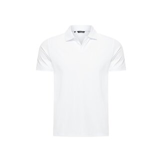MI PIACE Travel Men V Neck Polo Shirt 2032 White