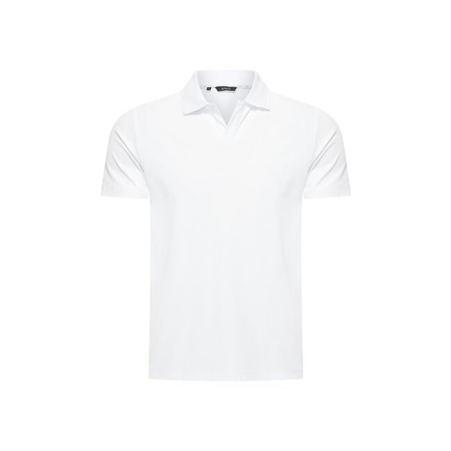 MI PIACE Travel Men V Neck Polo Shirt 2032 White