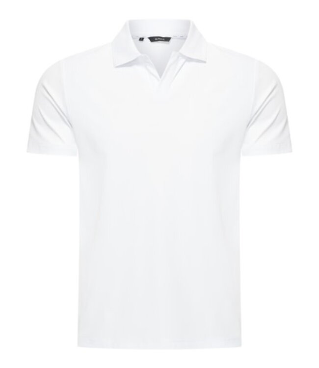MI PIACE Travel Men V Neck Polo Shirt 2032 White