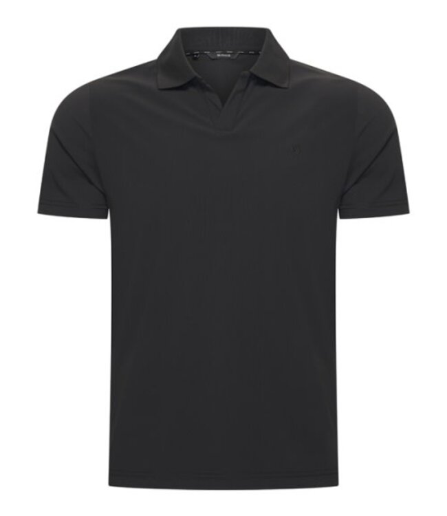 MI PIACE Travel Men V Neck Polo Shirt 2032 Black
