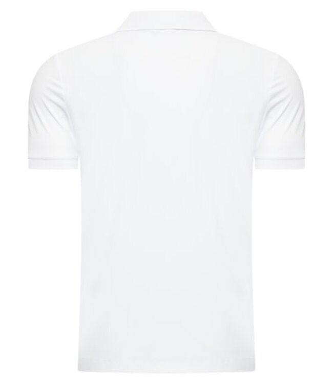 MI PIACE Travel Men Zip Polo Shirt 2047 White