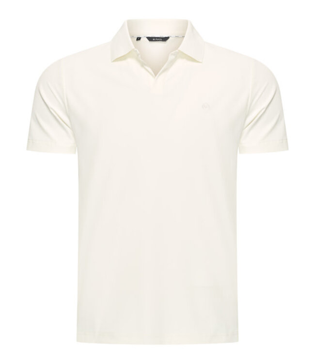 MI PIACE Travel Men V Neck Polo Shirt 2032 Off White