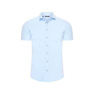 MI PIACE Travel Men Short-Sleeve Shirt 2022 Light Blue