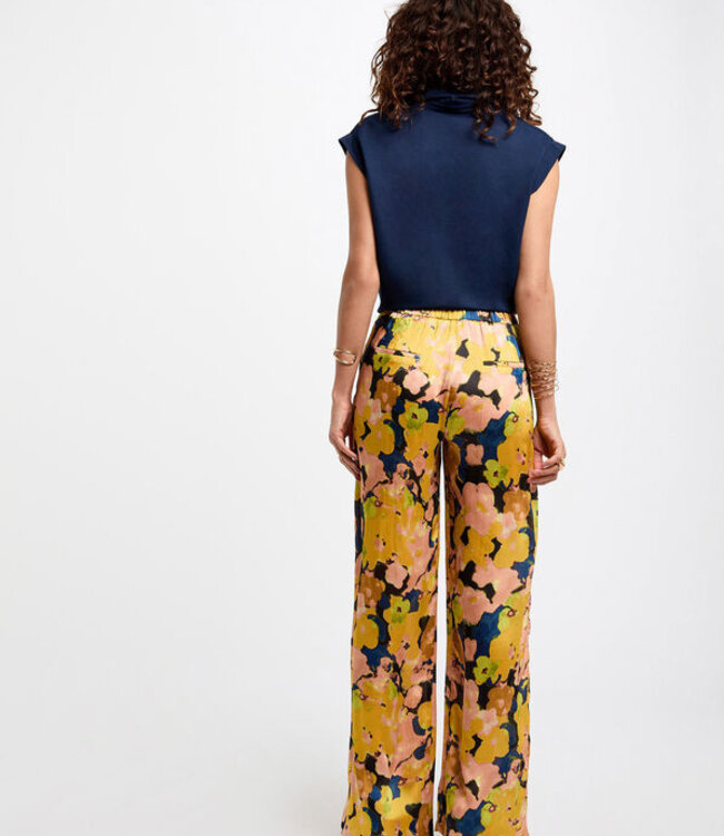 Morgan Sleeveless blouse petroleum 252-Darod Blue