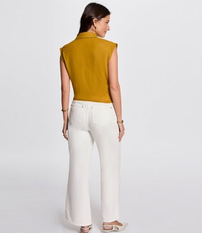 Morgan Sleeveless blouse mustard 252-Darod Yellow