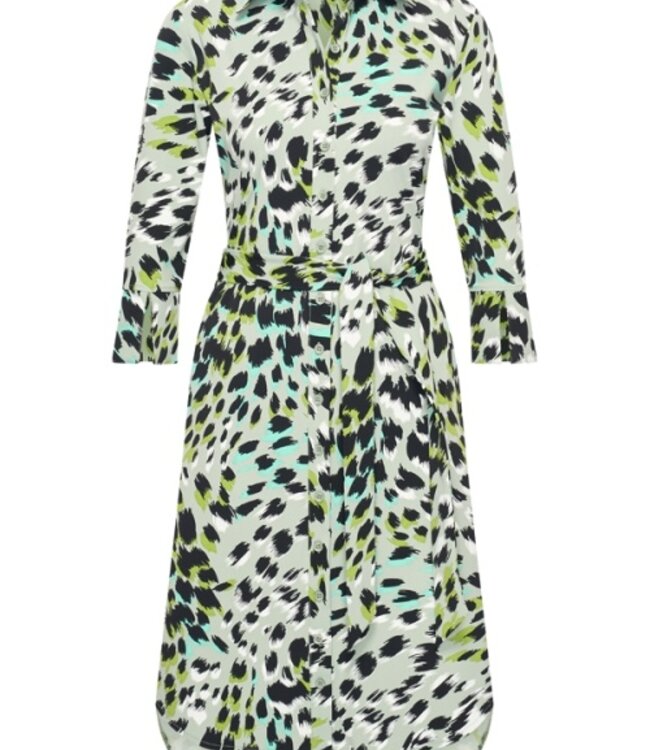 MI PIACE Travel Jurk Camouflage Print  2092 Lilypad Faded