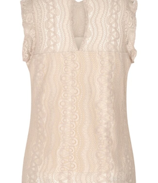 MI PIACE Travel Top Kant Uni 2486  Beige