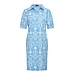 MI PIACE Travel Polo Jurk Print Denim Embroidery 2605 Bleached